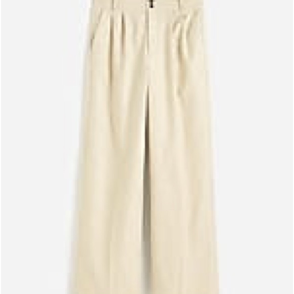 NWT | Madewell The Harlow Wide-Leg Pant in Herringbone Italian Fabric - Picture 2 of 10